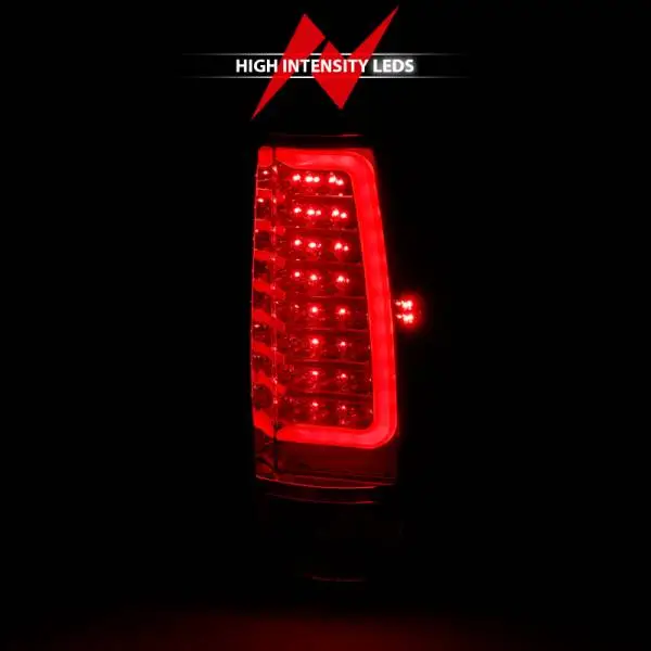 ANZO 2007-2014 Chevy Tahoe LED Taillight Plank Style Chrome With Red/Clear Lens thumbnail 14