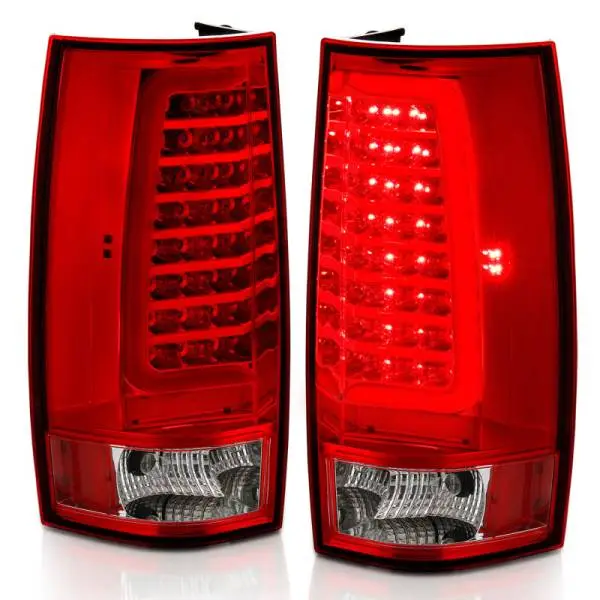ANZO 2007-2014 Chevy Tahoe LED Taillight Plank Style Chrome With Red/Clear Lens thumbnail 16