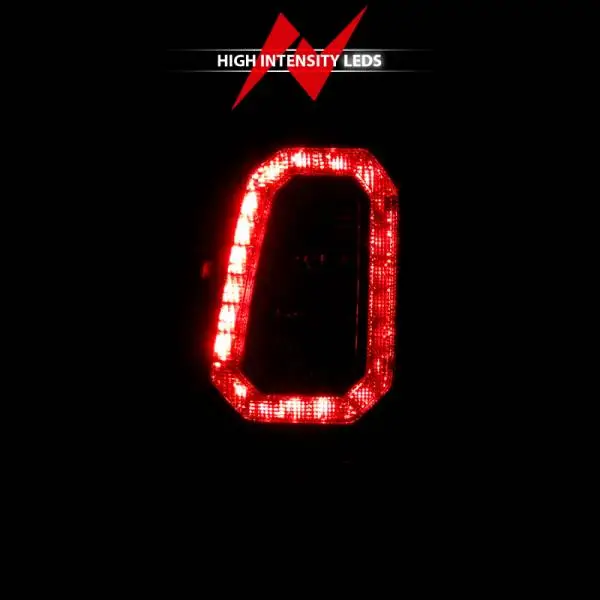 ANZO 1999-2002 Chevy Silverado 1500 LED Taillights Plank Style Black w/Smoke Lens image 13