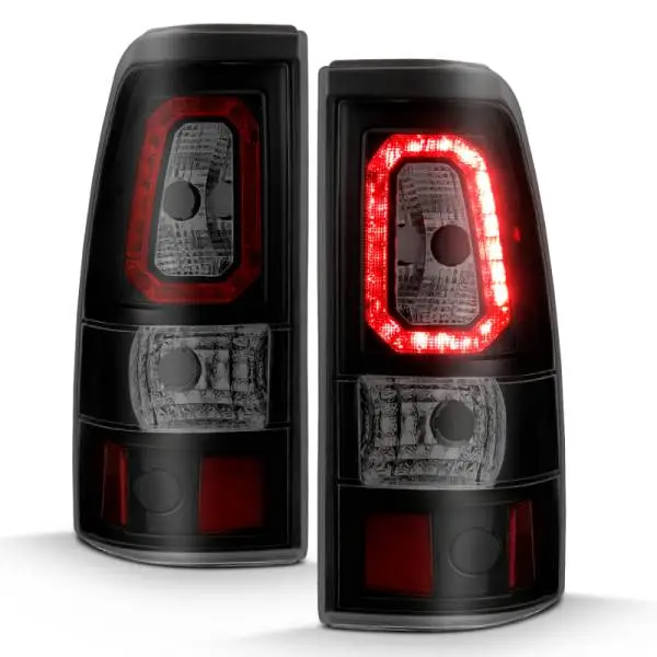 ANZO 1999-2002 Chevy Silverado 1500 LED Taillights Plank Style Black w/Smoke Lens image 14