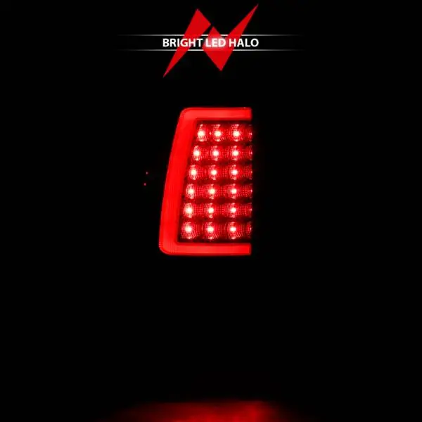 ANZO 1999-2002 Chevy Silverado 1500 LED Taillights Plank Style Black w/Smoke Lens thumbnail 5