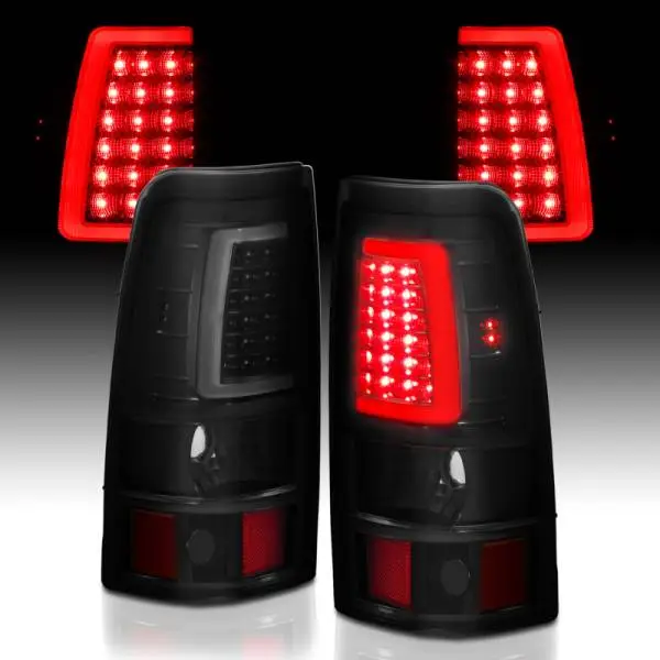 ANZO 2003-2006 Chevy Silverado 1500 LED Taillights Plank Style Black w/Smoke Lens thumbnail 6