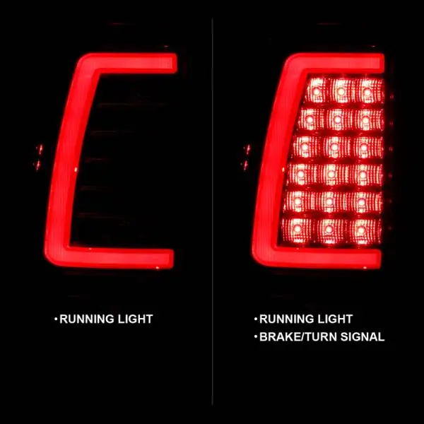 ANZO 2003-2006 Chevy Silverado 1500 LED Taillights Plank Style Chrome With Red/Clear Lens thumbnail 10
