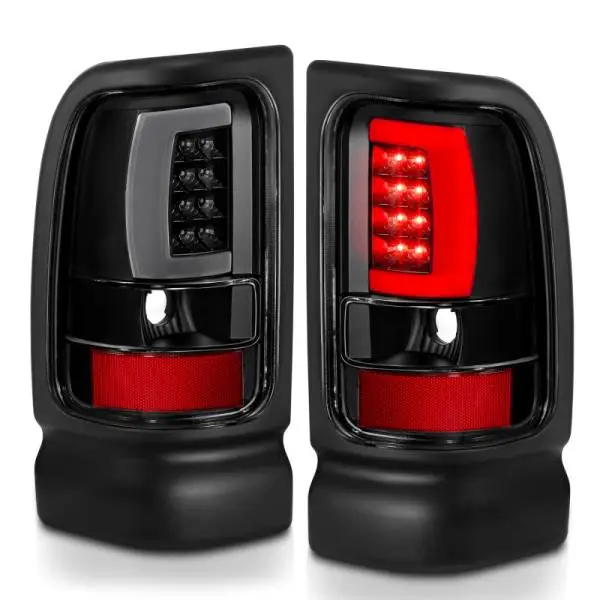 ANZO 1994-2001 Dodge Ram 1500 LED Taillights Plank Style Black w/Clear Lens thumbnail 16