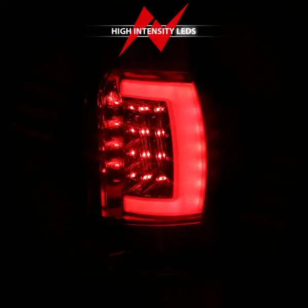 ANZO 1994-2001 Dodge Ram 1500 LED Taillights Plank Style Chrome w/ Clear Lens thumbnail 3