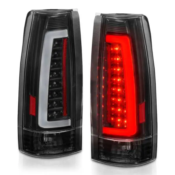 ANZO 1999-2000 Cadillac Escalade LED Taillights Black Housing Clear Lens Pair thumbnail 3