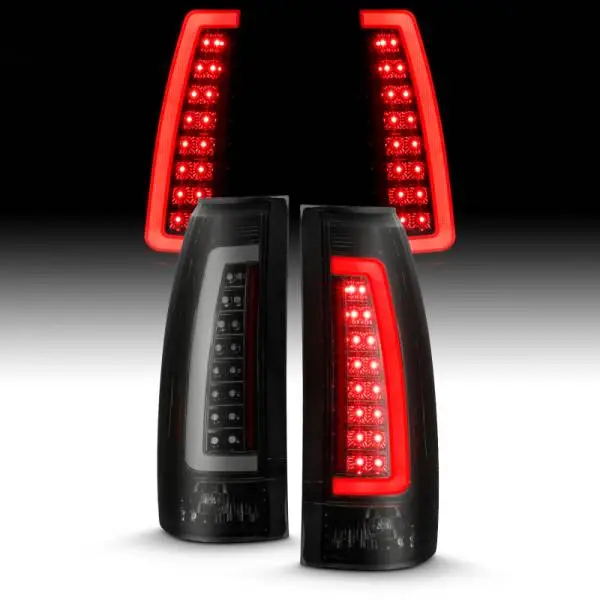ANZO 1999-2000 Cadillac Escalade LED Taillights Black Housing Smoke Lens Pair thumbnail 7
