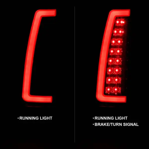 ANZO 1999-2000 Cadillac Escalade LED Taillights Black Housing Smoke Lens Pair thumbnail 10