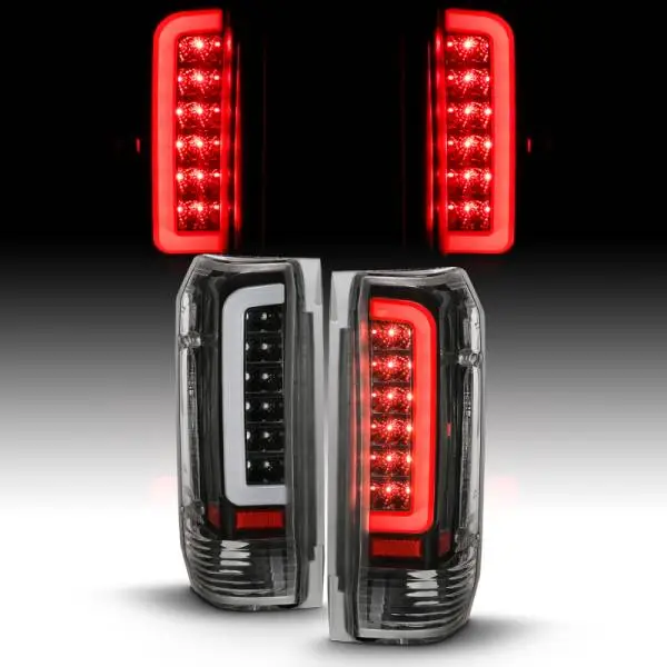 ANZO 1987-1996 Ford F-150 LED Taillights Black Housing Clear Lens (Pair) thumbnail 15