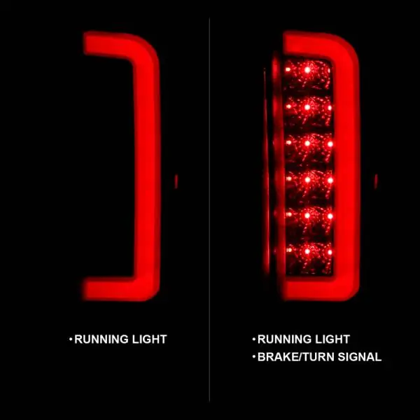 ANZO 1987-1996 Ford F-150 LED Taillights Black Housing Smoke Lens (Pair) thumbnail 10