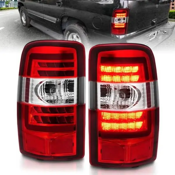 ANZO 2000-2006 Chevrolet Tahoe LED Tail Lights w/ Red Lens Chrome Housing thumbnail 8