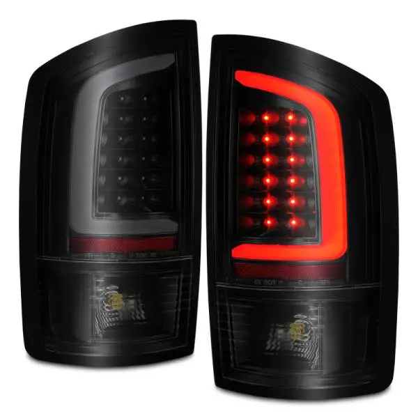 ANZO 2002-2006 Dodge  Ram 1500 LED Tail Lights w/ Light Bar Black Housing Smoke Lens thumbnail 8