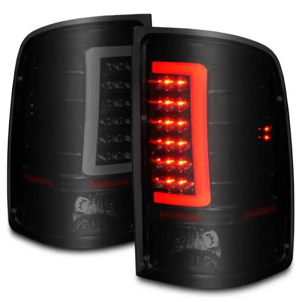 ANZO 2007-2013 GMC Sierra LED Tail Lights w/ Light Bar Black Housing Smoke Lens thumbnail 3