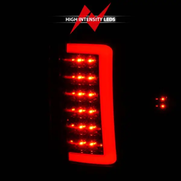 ANZO 2007-2013 GMC Sierra LED Tail Lights w/ Light Bar Black Housing Smoke Lens thumbnail 13