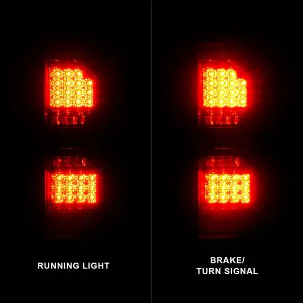 ANZO 2014-2018 GMC Sierra LED Tail Lights Black Housing Smoke Lens thumbnail 3
