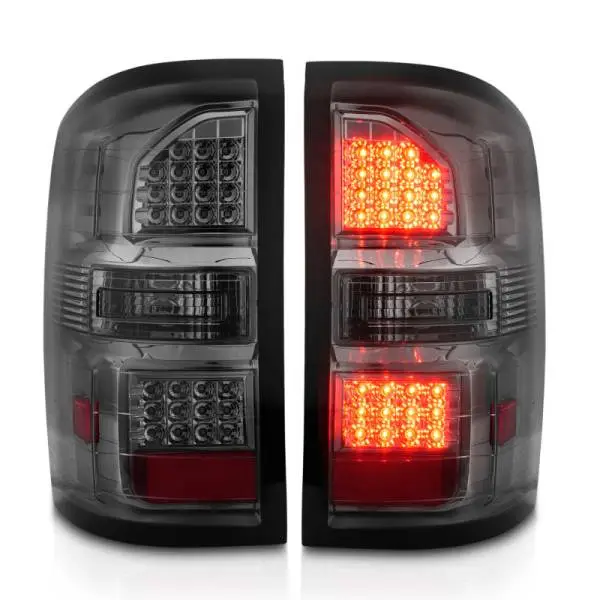 ANZO 2014-2018 GMC Sierra LED Tail Lights Black Housing Smoke Lens thumbnail 7
