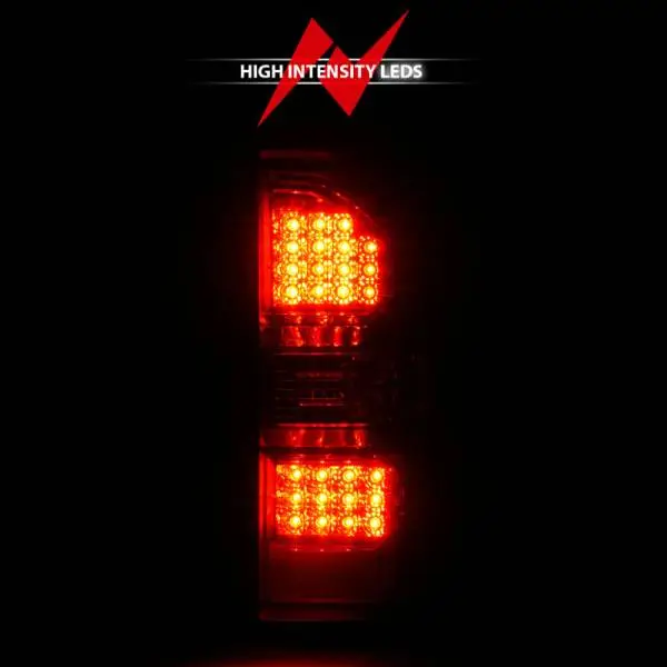 ANZO 2014-2018 GMC Sierra LED Tail Lights Black Housing Red/Clear Lens thumbnail 6