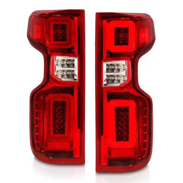 ANZO 19-21 Chevy Silverado Full LED Taillights Chrome Housing Red/Clear Lens G2 (w/C light Bars) thumbnail 14
