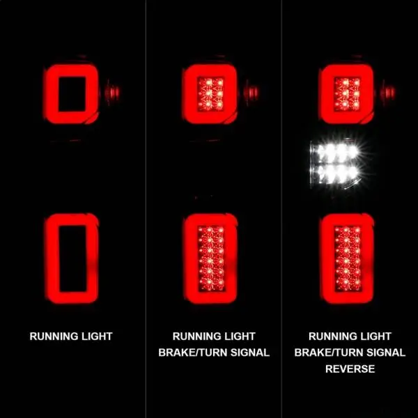 ANZO 19-21 Chevy Silverado Work Truck Full LED Taillights Blk Housing Clear Lens G2 (w/C light Bars) thumbnail 3