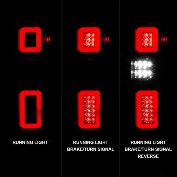ANZO 19-21 Chevy Silverado Work Truck Full LED Taillights Blk Housing Smoke Lens G2 (w/C light Bars) thumbnail 9