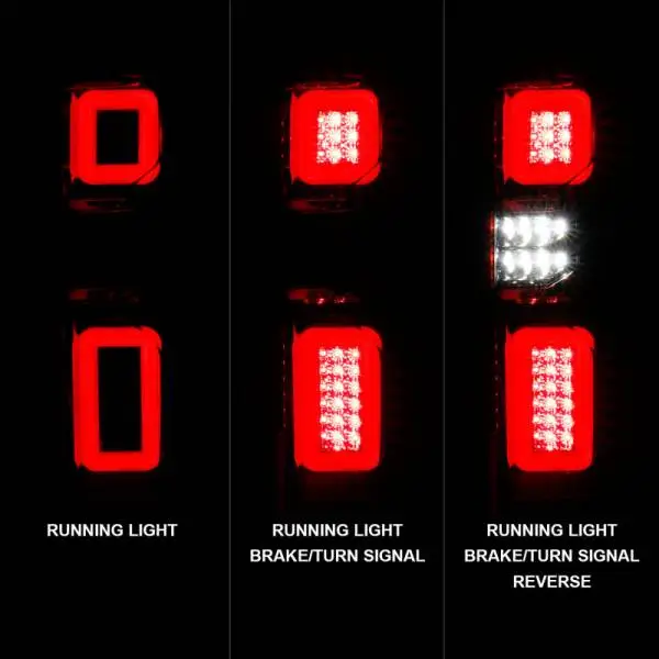ANZO 19-21 Chevy Silverado Work Truck Full LED Taillights Chrome Housing Red Lens G2(w/C light Bars) thumbnail 9