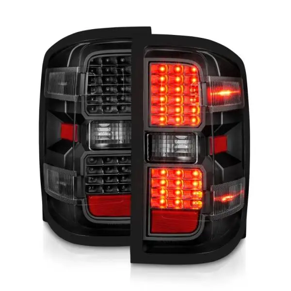 ANZO 15-19 Chevy Silverado 2500HD/3500HD (Factory Halogen Only) LED Tail Lights Black w/Clear Lens thumbnail 3