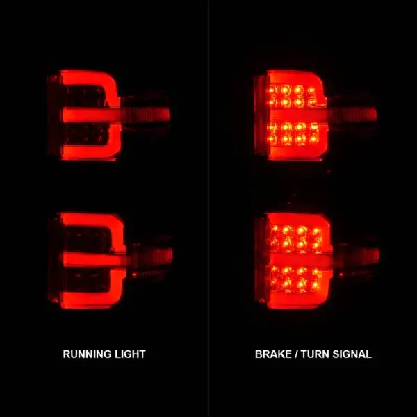 ANZO 15-19 Chevy Silverado 2500HD/3500HD (Factory Halogen Only) LED Tail Lights Smoke w/Clear Lens thumbnail 8
