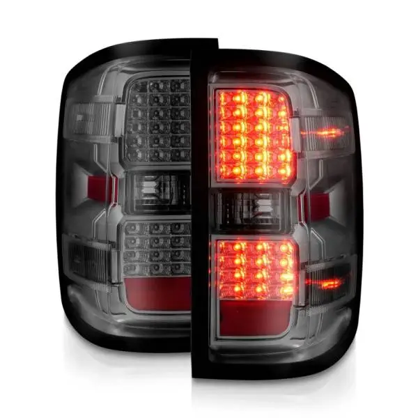 ANZO 15-19 Chevy Silverado 2500HD/3500HD (Halgn Only) LED Tail Lights w/Smoke Light Bar & Clear Lens thumbnail 3