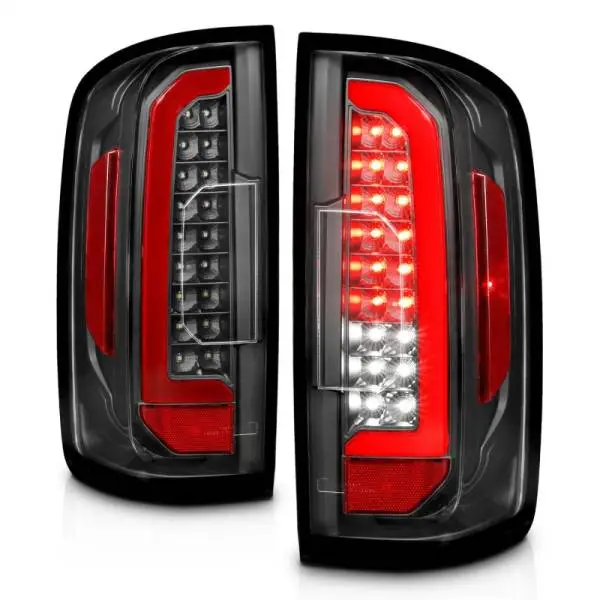 ANZO 15-21 Chevrolet Colorado Full LED Tail Lights w/ Red Lightbar Black Housing Clear Lens thumbnail 8
