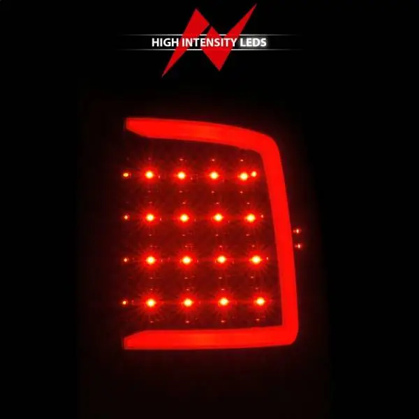 ANZO 09-18 Dodge Ram 1500 Full LED Taillights w/ Sequential Black Housing/Clear Lens thumbnail 7