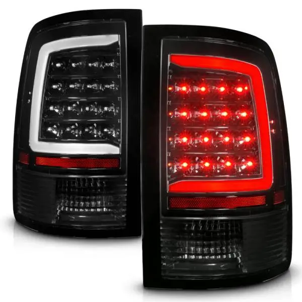 ANZO 09-18 Dodge Ram 1500 Full LED Taillights w/ Sequential Black Housing/Clear Lens thumbnail 8