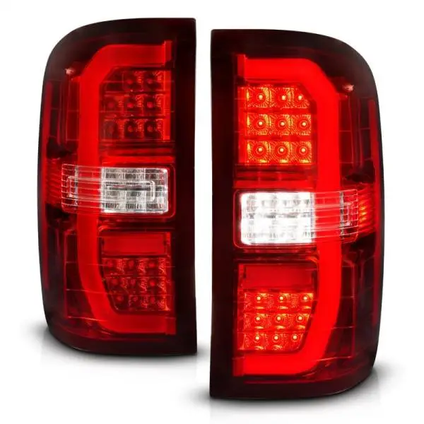 ANZO 14-18 GMC Sierra 1500 LED Taillights Red/Clear thumbnail 3