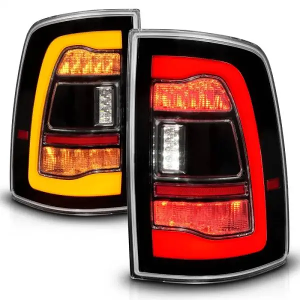 ANZO 09-18 Dodge Ram 1500 Sequential LED Taillights Black w/Switchback Amber Signal thumbnail 3