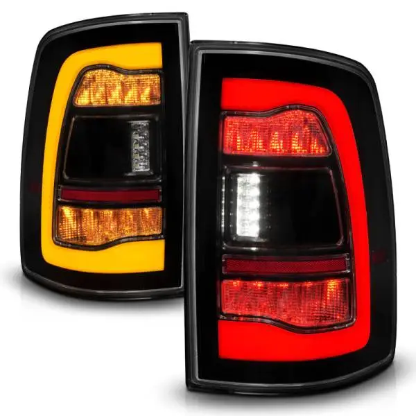 ANZO 09-18 Dodge Ram 1500 Sequential LED Taillights Smoke Black w/Switchback Amber Signal thumbnail 8