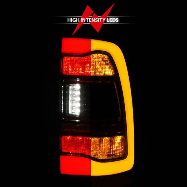 ANZO 09-18 Dodge Ram 1500 Sequential LED Taillights Smoke Black w/Switchback Amber Signal thumbnail 12