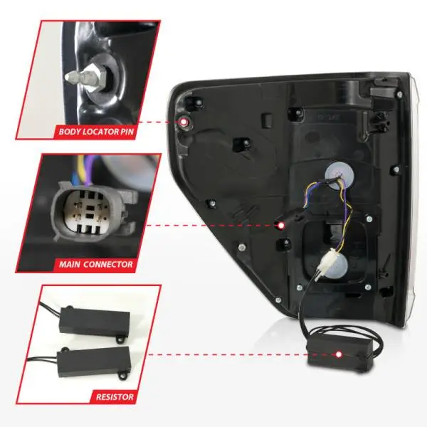 ANZO 21-23 Ford F-150 LED Taillights Seq. Signal w/BLIS Cover - Smoke Blk (For Factory Halogen ONLY) thumbnail 6