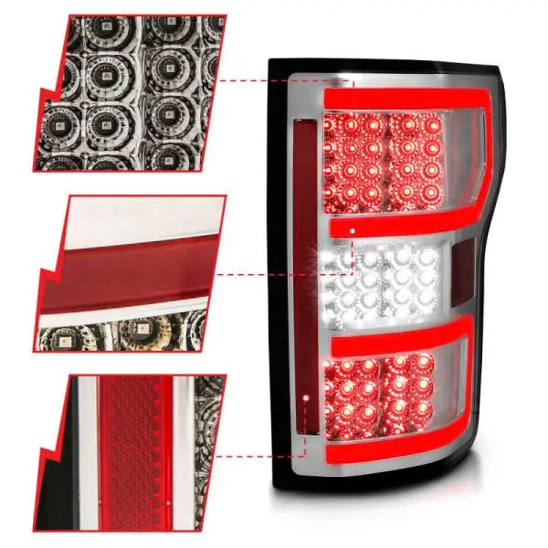 ANZO 18-19 Ford F-150 LED Taillights Chrome thumbnail 8