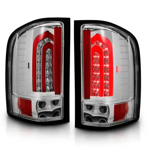 ANZO 2007-2013 Chevrolet Silverado 1500 LED Taillights Chrome thumbnail 7