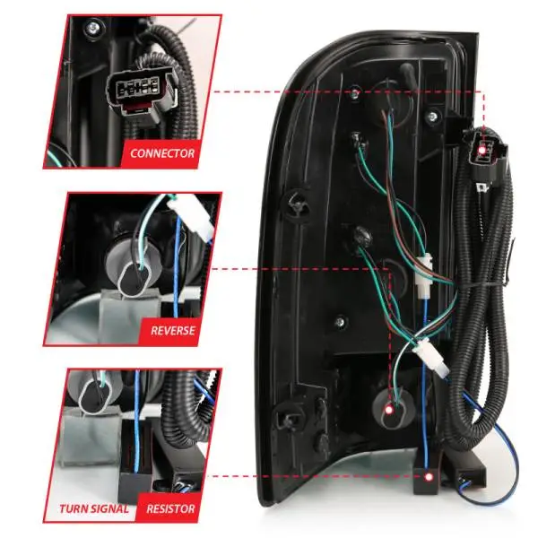 ANZO 2007-2013 Chevrolet Silverado 1500 LED Taillights Chrome thumbnail 9