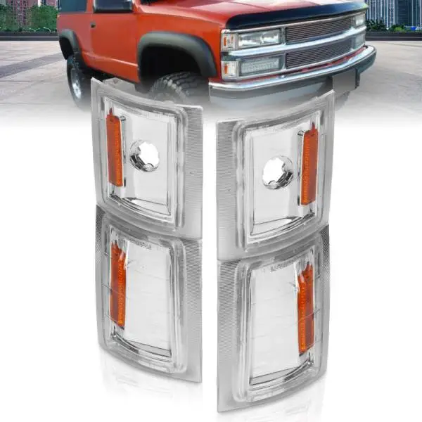 ANZO 1994-1998 Chevrolet Blazer Corner Lights Clear Lens w/ Amber Reflector thumbnail 2
