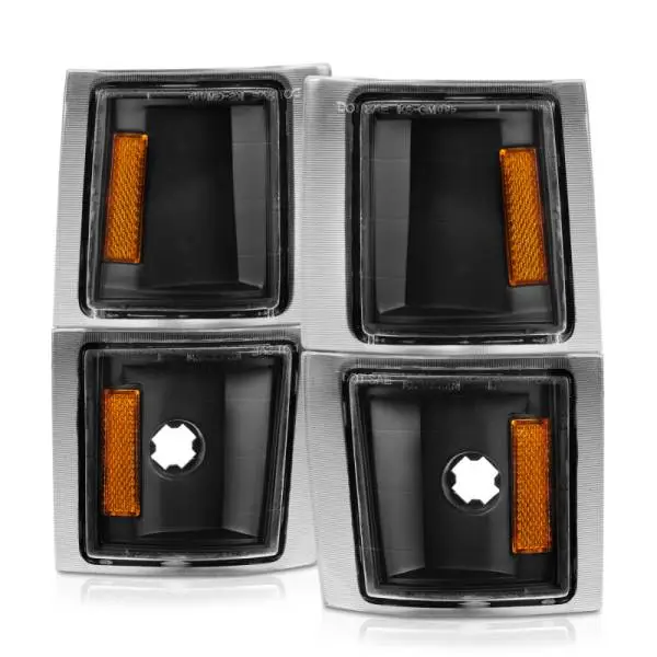 ANZO 1994-1998 Chevrolet Blazer Corner Lights Black Housing Clear Lens w/ Amber Reflector thumbnail 7