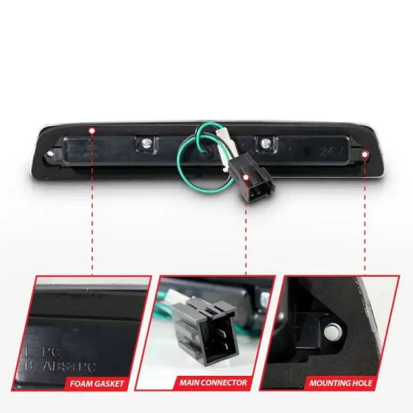 ANZO 1994-2001 Dodge Ram 1500 LED 3rd Brake Light Smoke thumbnail 6