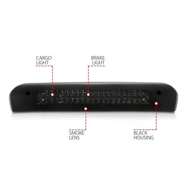 ANZO 2002-2008 Dodge Ram 1500 LED 3rd Brake Light Smoke B - Series thumbnail 5