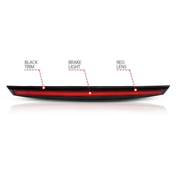 ANZO 2007-2014 Chevrolet Suburban 1500 LED 3rd Brake Light Black Housing Red Lens w/ Spoiler 1pc thumbnail 7