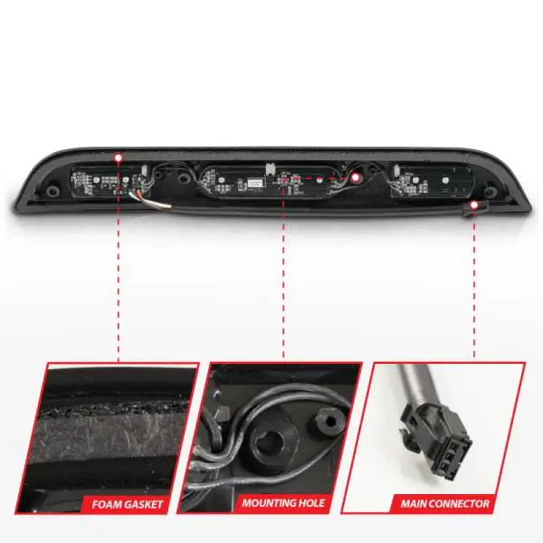 ANZO 15-20 Ford F-150 - F-450 LED Third Brake Light - Black Housing/Smoke Lens thumbnail 12
