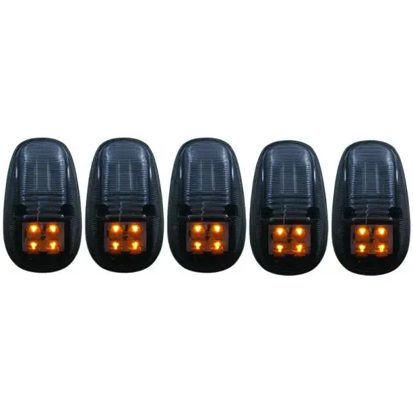 ANZO 1999-2002 Dodge Ram 3500 LED Cab Roof Light Kit Smoke 5pc