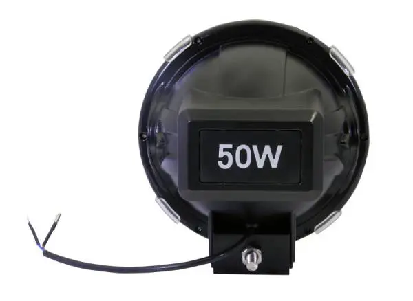 ANZO Hid Off Road Light Universal 50 Watt 7in HID Off Road Fog Light w/ ANZO USA Red bezel