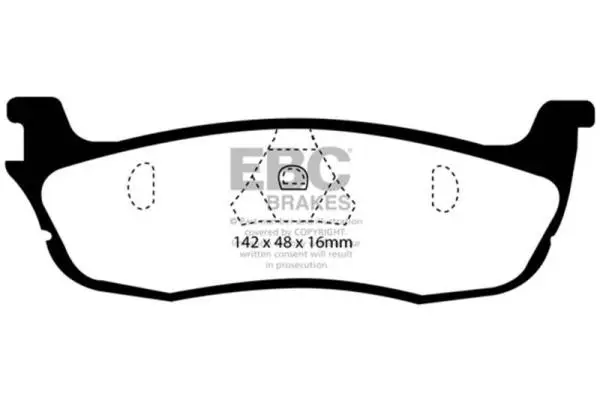 EBC 97-99 Ford Expedition 4.6 2WD Yellowstuff Rear Brake Pads image 2