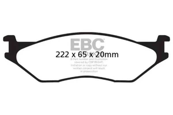 EBC 02-05 Ford Econoline E550 Yellowstuff Front Brake Pads image 2