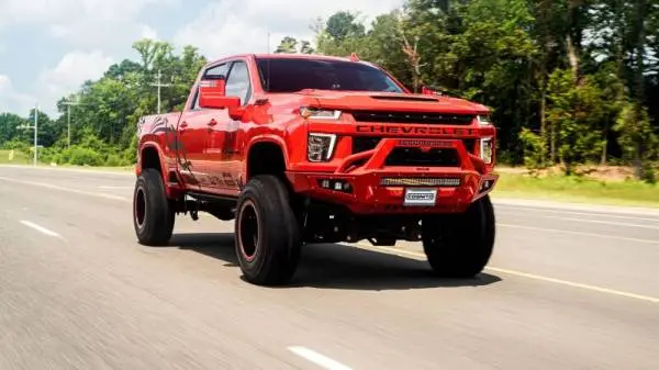 Cognito 20-24 Chevy/GMC Silv/Sierra 2500/3500 HD 2WD/4WD 7in Perf Lift Kit w/ Fox PSRR 2.0 Shocks image 5